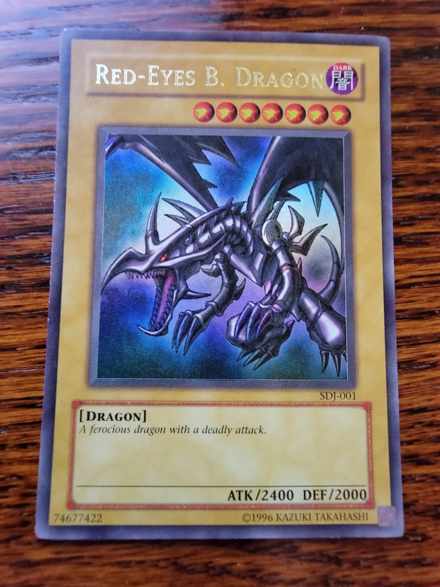 LP Yugioh Red-Eyes Black Dragon SDJ-001 Unlimited Edition