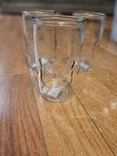 3- Home Essentials and Beyond Drinking Glass Clear 5.5” Tall 3” Wide