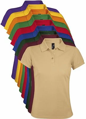 SOLS Damen Einfarbig PolyCotton Basic Kurzarm Polo Shirt S-3XL - Bild 1 von 2