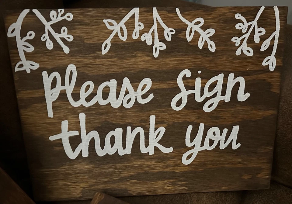 Juego de letreros de boda personalizados Foto 3 de 4