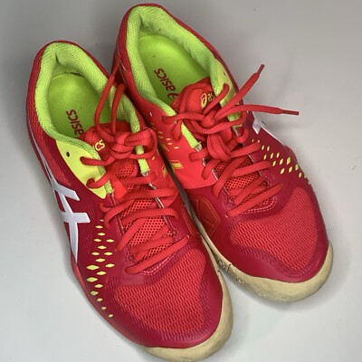 ASICS Gel Challenger Laser Pink Neon Yellow Running Shoes 1042A041 Women Sz 