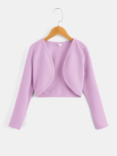 Girls Open Front Cropped Sweater Select Your Color and Size Dressy - Picture 12 of 13