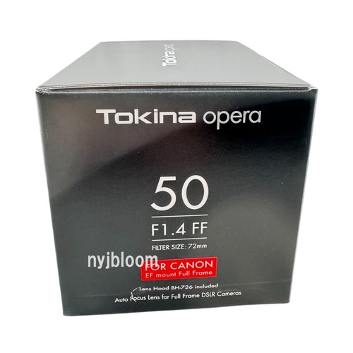 New TOKINA opera 50mm F1.4 FF Lens for Canon EF Full-Frame Digital Camera - Picture 3 of 7