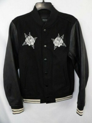 Pacsun Varsity Bomber Women's Jacket Embroidered Skull, Roses, Snakes Small