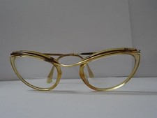 G H DOUBLE GLASSES GF CAT WOMEN VINTAGE OPTIC GLASSES 44-20