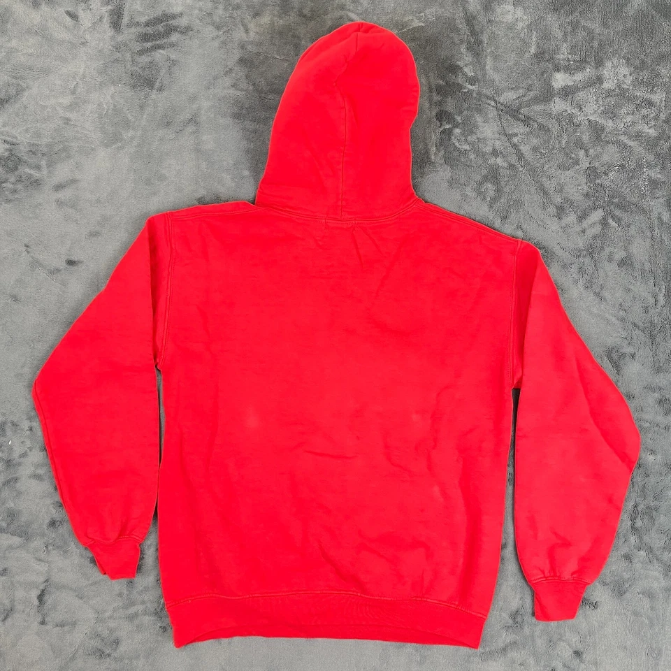 Chaqueta suéter con capucha roja con estampado gráfico de osos del mercado chino para hombre talla S Foto 2 de 4