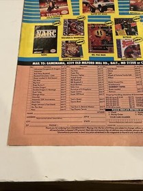 Gamemania Video Game Magazine Print Ad Nintendo Ninja Gaiden 2 NES Game Boy