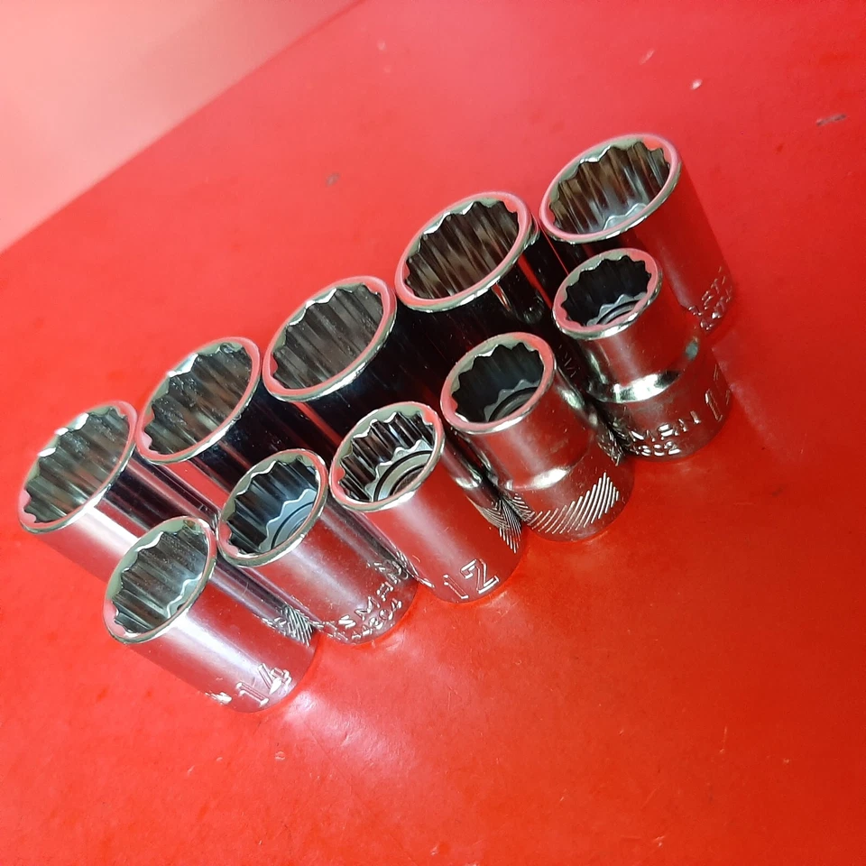 NEW CRAFTSMAN 10 Piece 3/8" Drive Shallow METRIC 12 Point Socket Set 10-19mm - Image 3 of 4