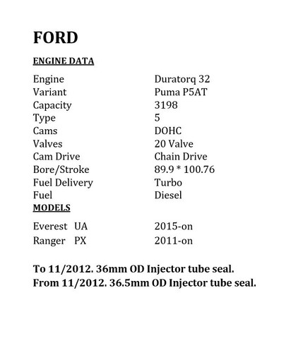BRAND NEW P5AT DOHC 20v GASKET KIT Fits In Ford Everest Ranger Mazda BT50 - Picture 7 of 7