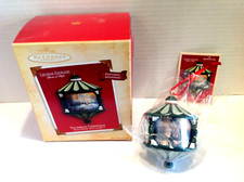 NOS Hallmark Keepsake Thomas Kinkade Christmas Tree Ornament Rotates by Hand