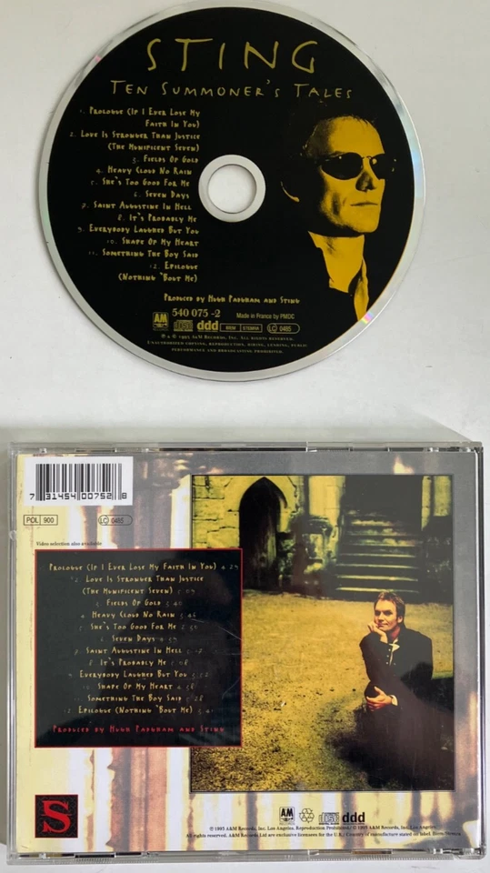 Sting - Ten Summer´s Tales (12 Track CD Album guter Zustand) VG - Bild 2 von 2