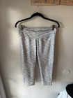 Danskin Now Grey Space Dye Capri Leggings Size M Medium Side Pocket Activewear — photo 1