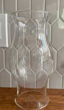 Clear Glass Hurricane Candle Holder - 8 in Tall x 4.5 in Wide, Candle Holder