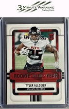 2022 Panini Contenders #ROY-TAG Tyler Allgeier Rookie of the Year Contenders