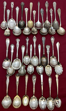 30 Pc Antique to Vintage Mix  Silverplated SUGAR SPOONS SHELLS or SIFTERS
