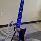 Acrylic Electric Guitar Genuine Rosewood FB Maple NecK Blue Light Golden Part — photo 1