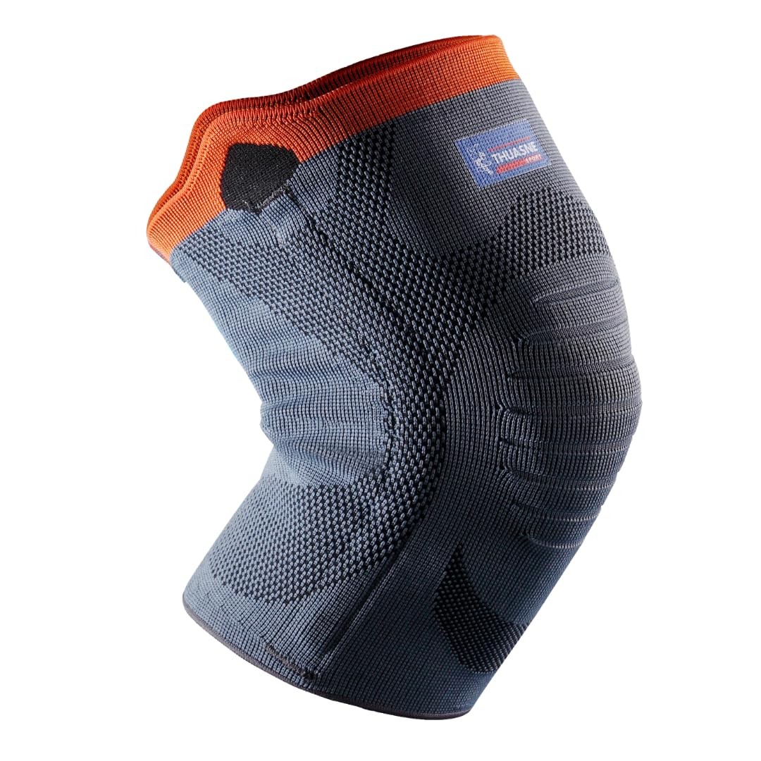 Genouillère sport tricotée élastique - Orthèse textile de protection genou unisexe