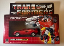 G1 Transformers Sideswipe w Box 100  Complete 1984 Vintage Hasbro
