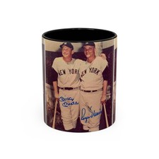 Mickey Mantle Roger Maris New York Yankee Coffee Mug Baseball Memorabilia