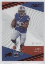 2020 Panini Chronicles Clear Vision Rookies Red 35/199 Zack Moss #CV-23 1u6