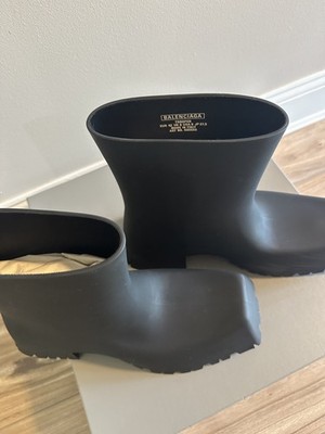 Authentic Balenciaga Trooper Boots in matte black rubber. | eBay