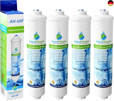 4x AquaHouse AH-UIF Kompatibel Kühlschrank Wasserfilter passt für Samsung D