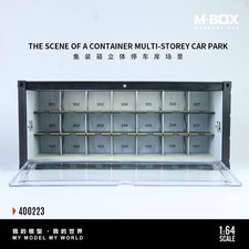 Diorama 1/64 Parking Lot Model LED 3-Story Diecast Garage Display Case Scene US