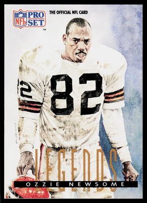 Ozzie Newsome, 1991 Pro Set, #699, Cleveland Browns,
