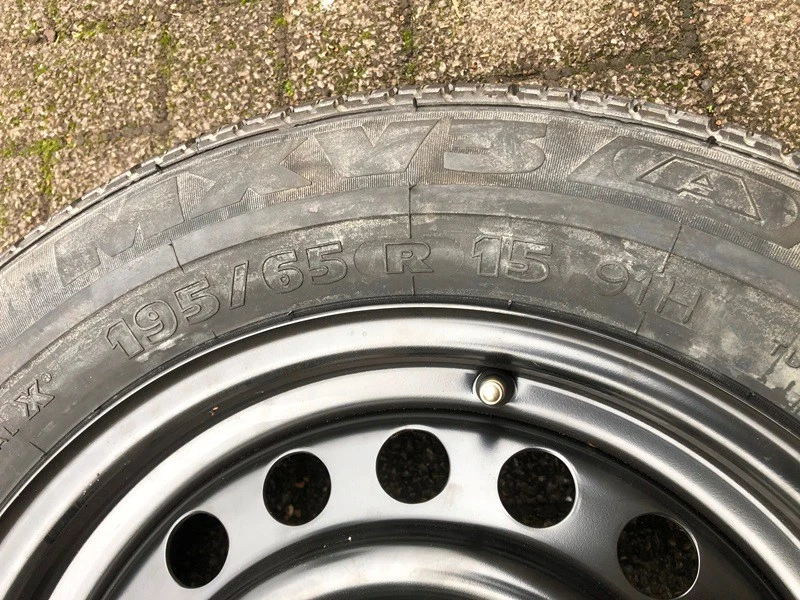 1xkomplette Reserverad Ersatzrad+Felge 195/65R15 91H für Mercedes C+EKlasse,W124 - Bild 3 von 4