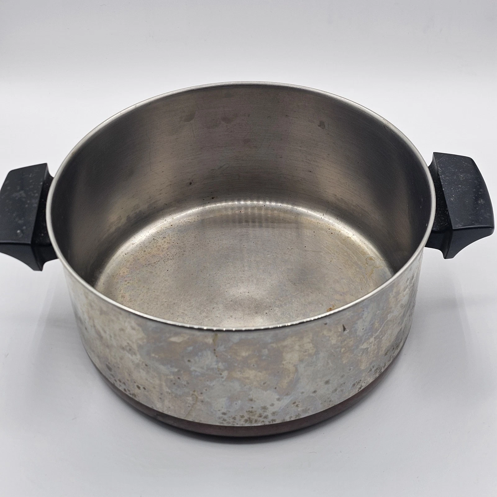 Revere Ware 4.5 Qt Copper Bottom Stock Pot Sauce Pot No Lid Vintage USA