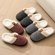 Women's Cozy Memory Foam Slippers Fuzzy Plush Gift Cozy House Shoes Easy Slip On