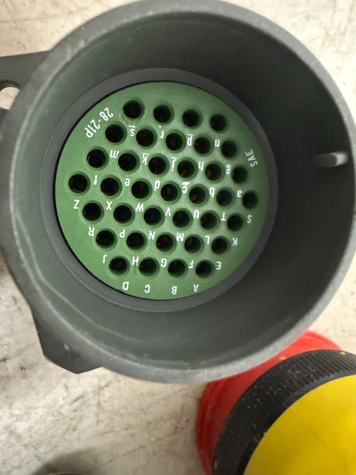 Lote de 6 conectores MS34000-28-21X AERO 100POS crimpado ST montaje en brida MIL Foto 4 de 4