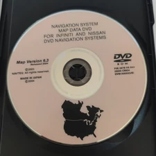 Navigation System Map Data DVD For Infiniti & Nissan Map Version 6.3