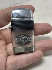 Vintage Scripto Vu Lighter 1960's - Advertising Colonial