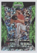 2019 Panini Prizm Tier III Lime Green Donut Circle 89/199 Austin Voth #265 2d8