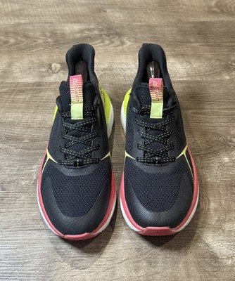 Allswift 1.0 Women's Mesh Lifestyle Sneakers size 8.5 Black/Yellow/Hot Pink