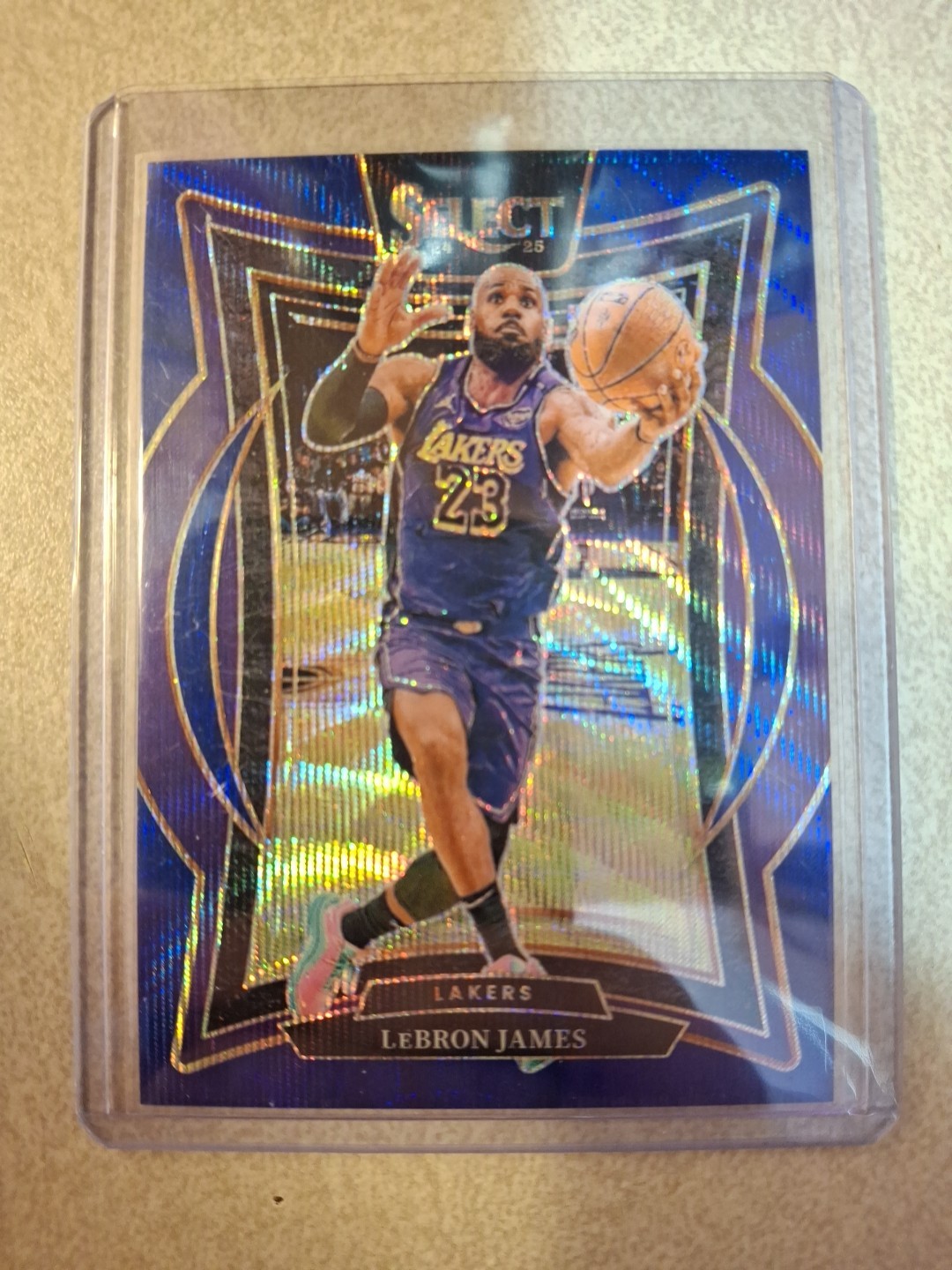 2024-25 Panini Select - Concourse LeBron James #54 Blue Wave Prizm /75