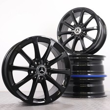 Alufelgen 17Zoll Original Mercedes A- B-Klasse 177 GLA GLB 247 CLA 118 schwarz