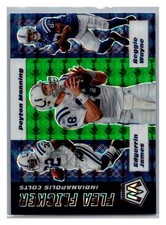2020 Panini Mosaic Flea Flicker Peyton Manning, Wayne James #FF9 Green TD0425