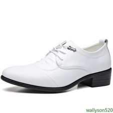 Fashion Men's Faux Leather Lace Up Shoes Dress Wedding Party Casual Work Formal