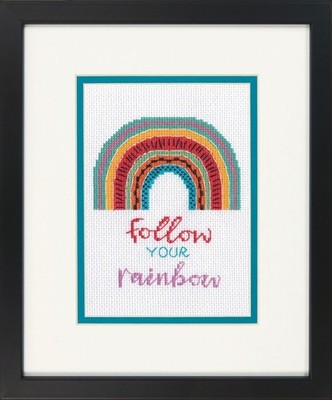 Dimensions Counted Cross Stitch Kit Follow Your Rainbow