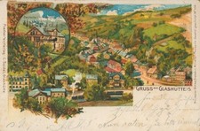 Glitzer Litho Glashütte in Sachsen, Deutsche Uhrmacherschule, Panorama - 4073301