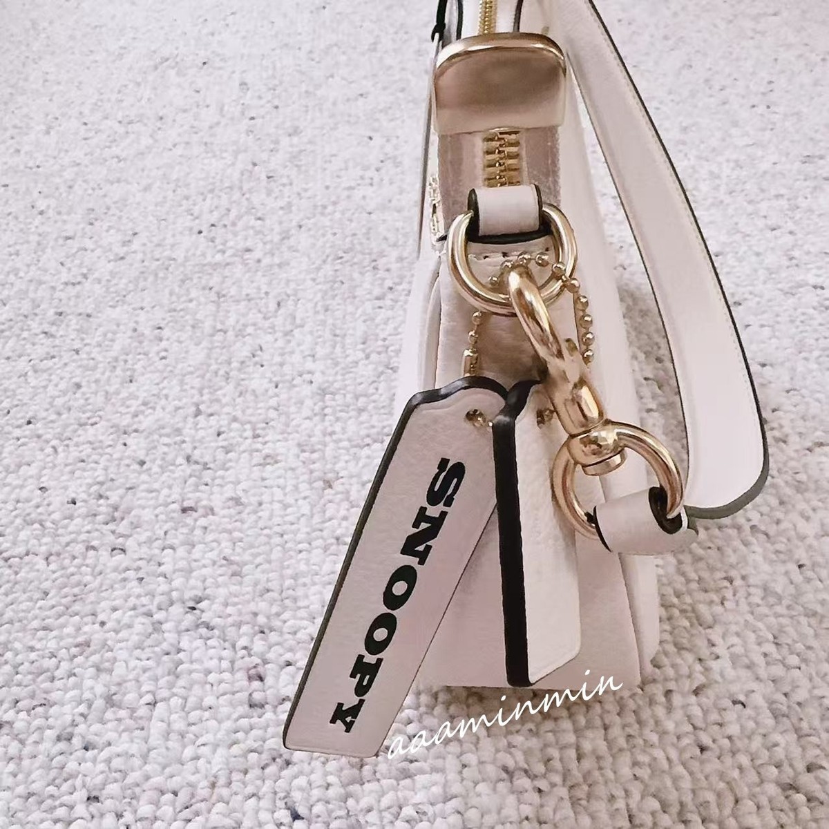 NWT Coach Coach X Peanuts Teri Shoulder Bag With Snoopy CBJ76 | eBay