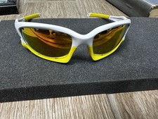 Oakley Split Jacket Bianco/Buccia di Limone - Fire Iridium/Persimmon Ventilata MTB