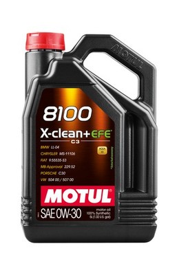 Synthetisches Schmieröl für Automotoren 8100 X-CLEAN+ EFE 0W30 5L