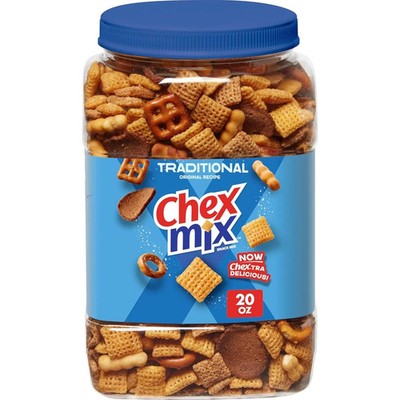 Chex Mix Traditional Original Recipe Snack Mix, Snacks, 20 Ounce (Pack of 1)