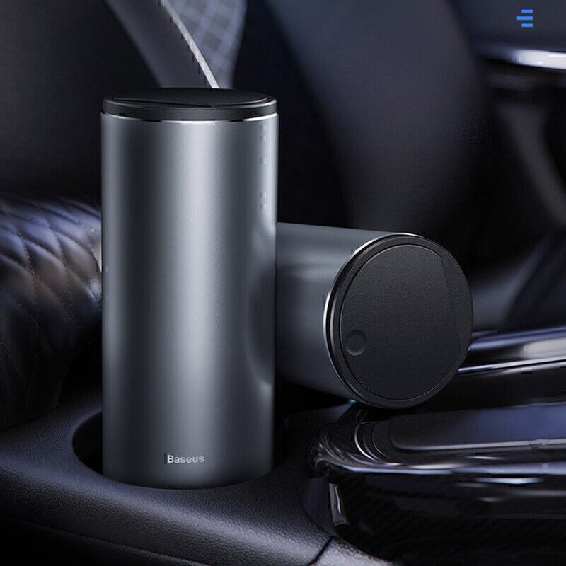 Alloy Car Trash Bin with Ashtray and Storage Organizer for Auto Garbage