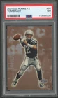 2001 UD Rookie FX Tom Brady #54 PSA 7