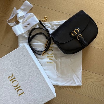 Christian Dior Dior Bobby Medium Calfskin Shoulder Bag Black