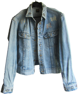 THE GREAT CHINA WALL Designer Alfredo Settimio Jeans Jacke LA USA Unikat